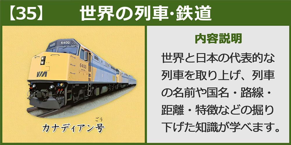 世界の列車・鉄道図鑑