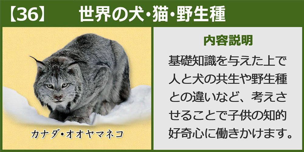 世界の犬・猫・野生種