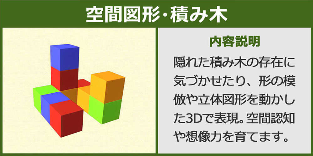 空間図形・積み木